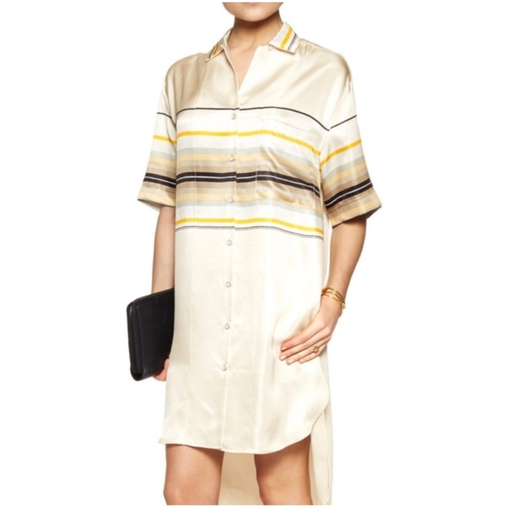 Rag & Bone Sail Striped Shirt Dress with Pockets, loose fit size XS